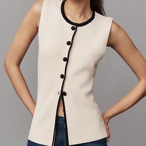 Maeve Crew Neck Knit Vest